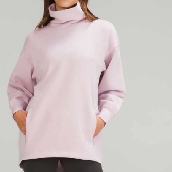 lululemon athletica Tops - Lululemon Modal-Blend Turtleneck Tunic Pink Peony Size 6